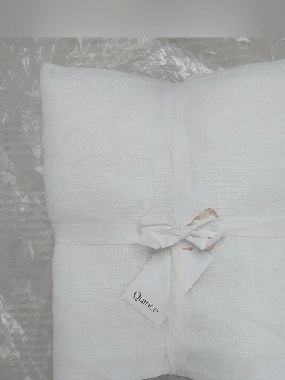 NWT! Quince 100% Linen White Sheer Curtains, 48